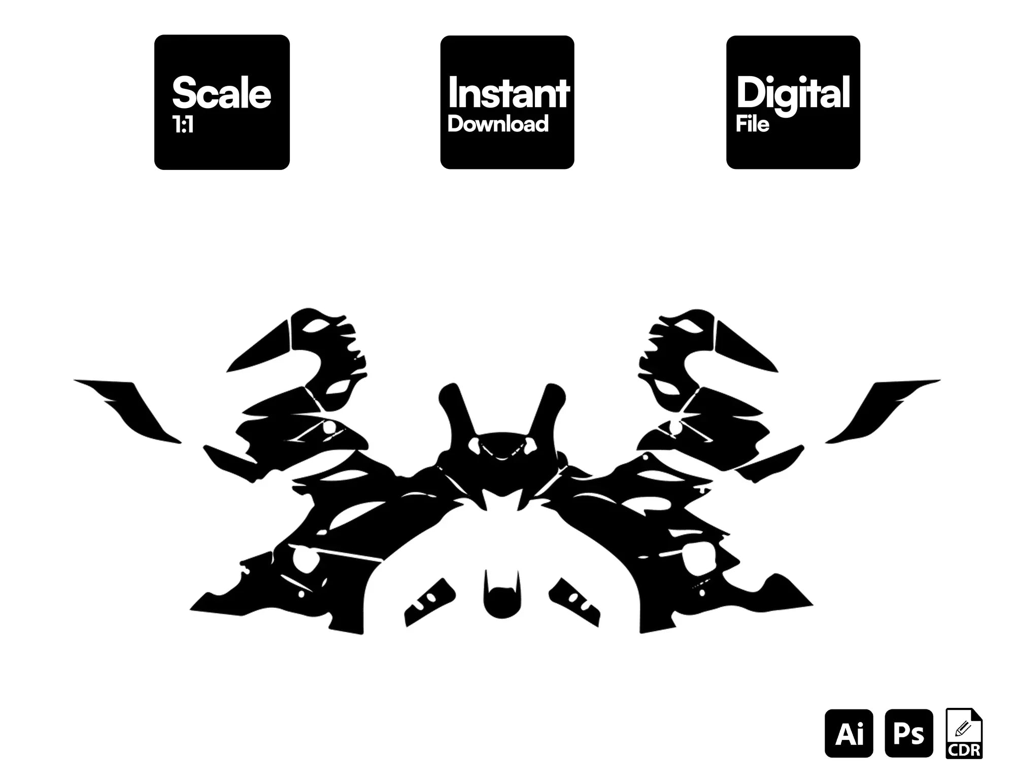 YAMAHA R6 2017-2021 Streetbike Graphics Template Vector