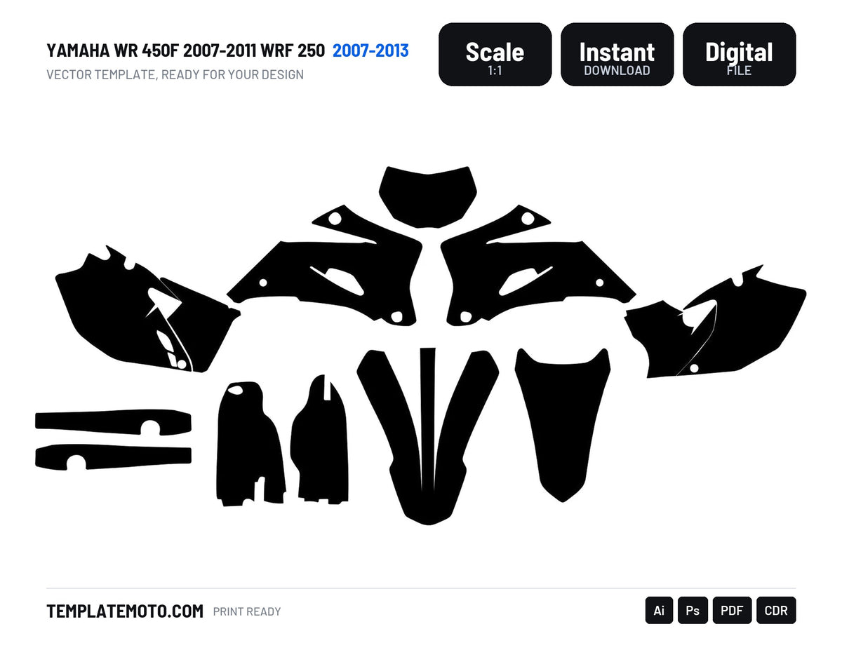 YAMAHA WR 450F 2007-2011 WRF 250 2007-2013