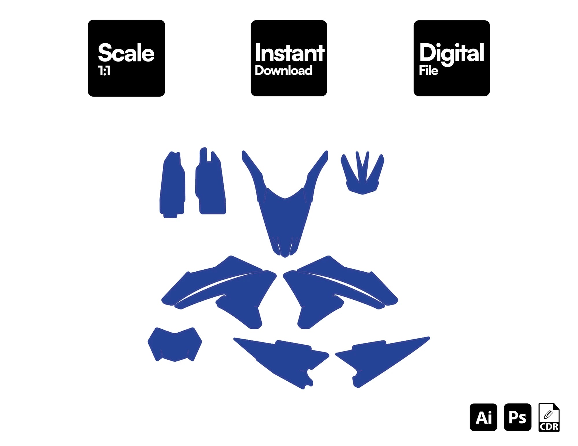 Yamaha WRX WRR 250 WR250X WR250R 2013 Graphics Template
