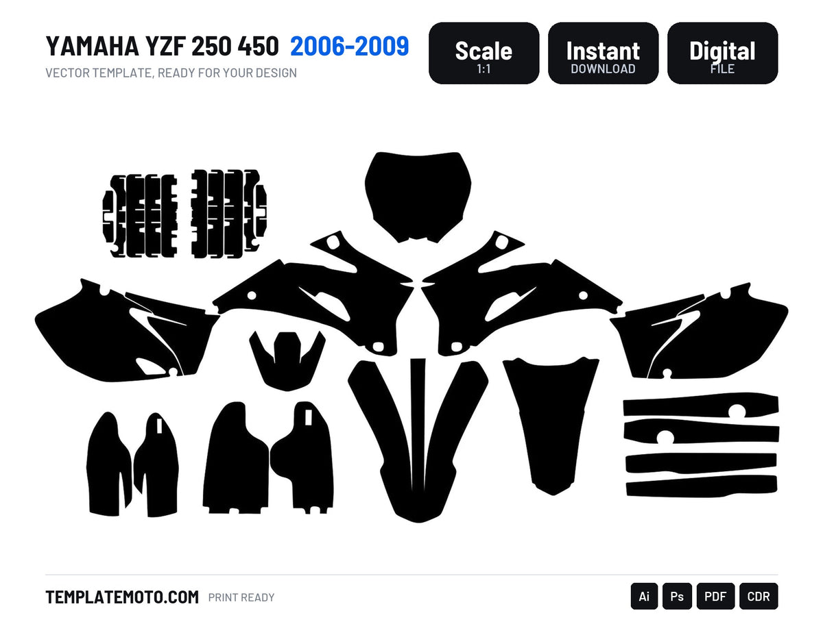 YAMAHA YZF 250 450 2006-2009