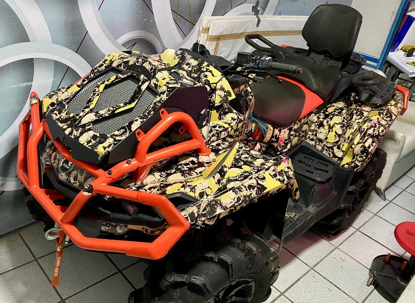 CAN AM BRP OUTLANDER 650 800 1000 MAX XMR 2020-2022 ATV Graphics Template Vector