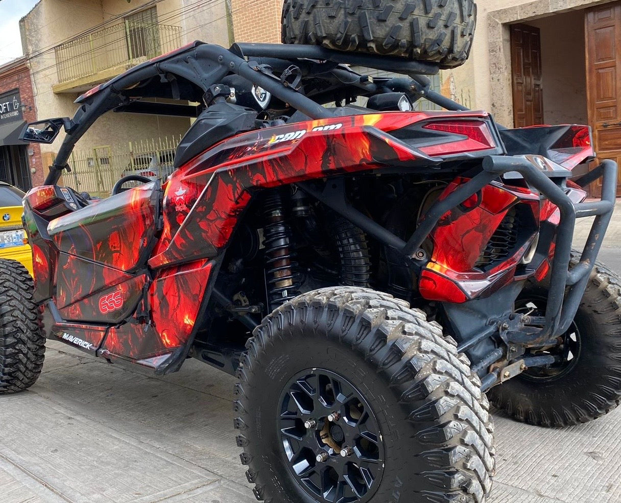 CAN AM MAVERICK X3 2017-2022 UTV Graphics Template Vector