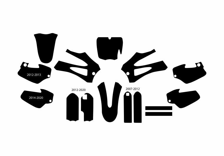 COBRA CX 50 JR 2012-2020 ENDURO MX SUPERMOTO Graphics Template Vector