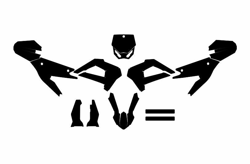 COBRA CX 50 SRX CR 50 SRX FWE 2021 ENDURO MX SUPERMOTO Graphics Template Vector