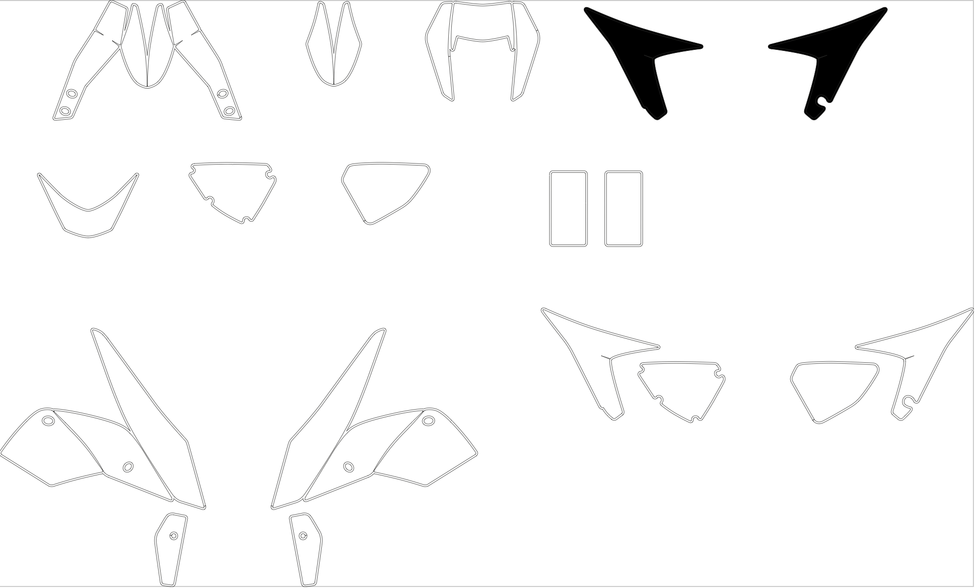 KTM 690 DUKE 2012 2013 2014 2015 2016 2017 2018 2019 2020 Graphics Template