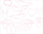 Husqvarna TE 250 310 TC 250 Enduro MX Motocross 2008 2009 2010 2011 2012 2013 Graphics Template