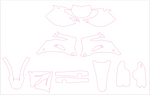 Yamaha WRF 250 Enduro 2007 2008 2009 2010 2011 2012 2013 2014 Graphics Template