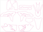 Yamaha WRF 450 Enduro 2012 2013 2014 2015 Graphics Template