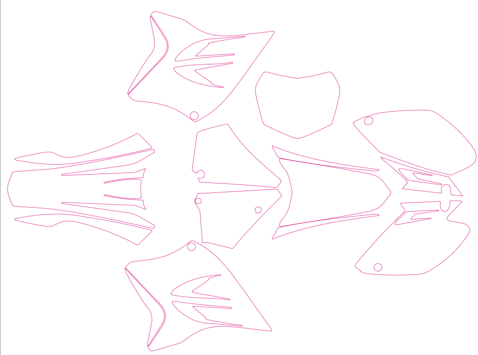 Yamaha TTR 230 2005-2021 Graphics Template