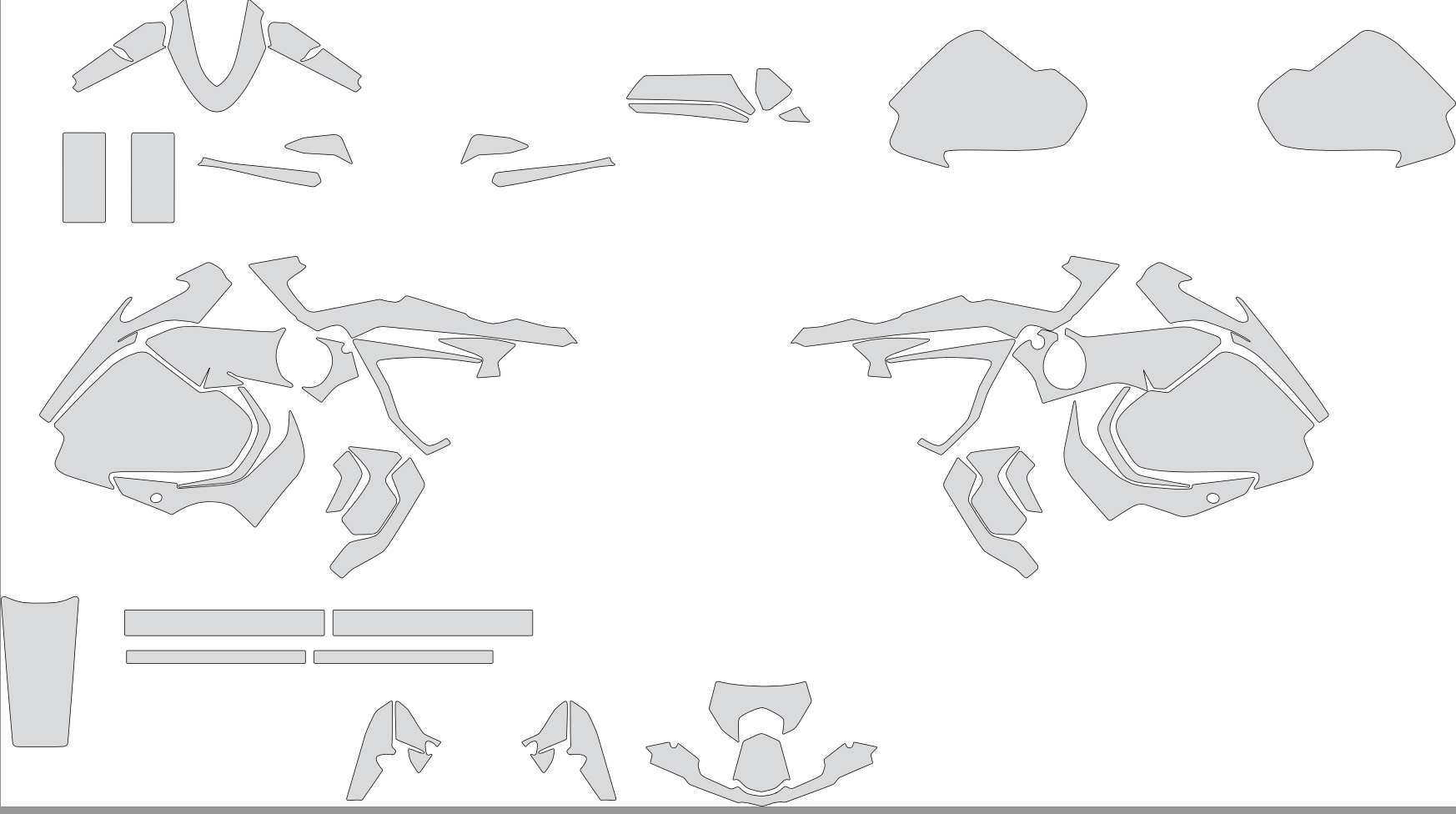 BMW 2020 125 GSA Graphics Template Vector