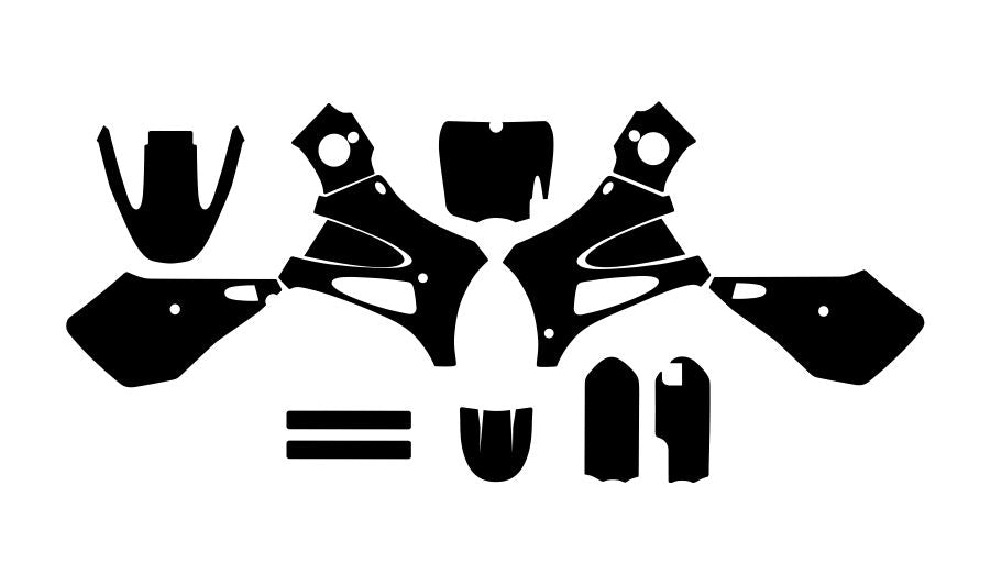 COBRA CX 50 SR 2012-2020 ENDURO MX SUPERMOTO Graphics Template Vector