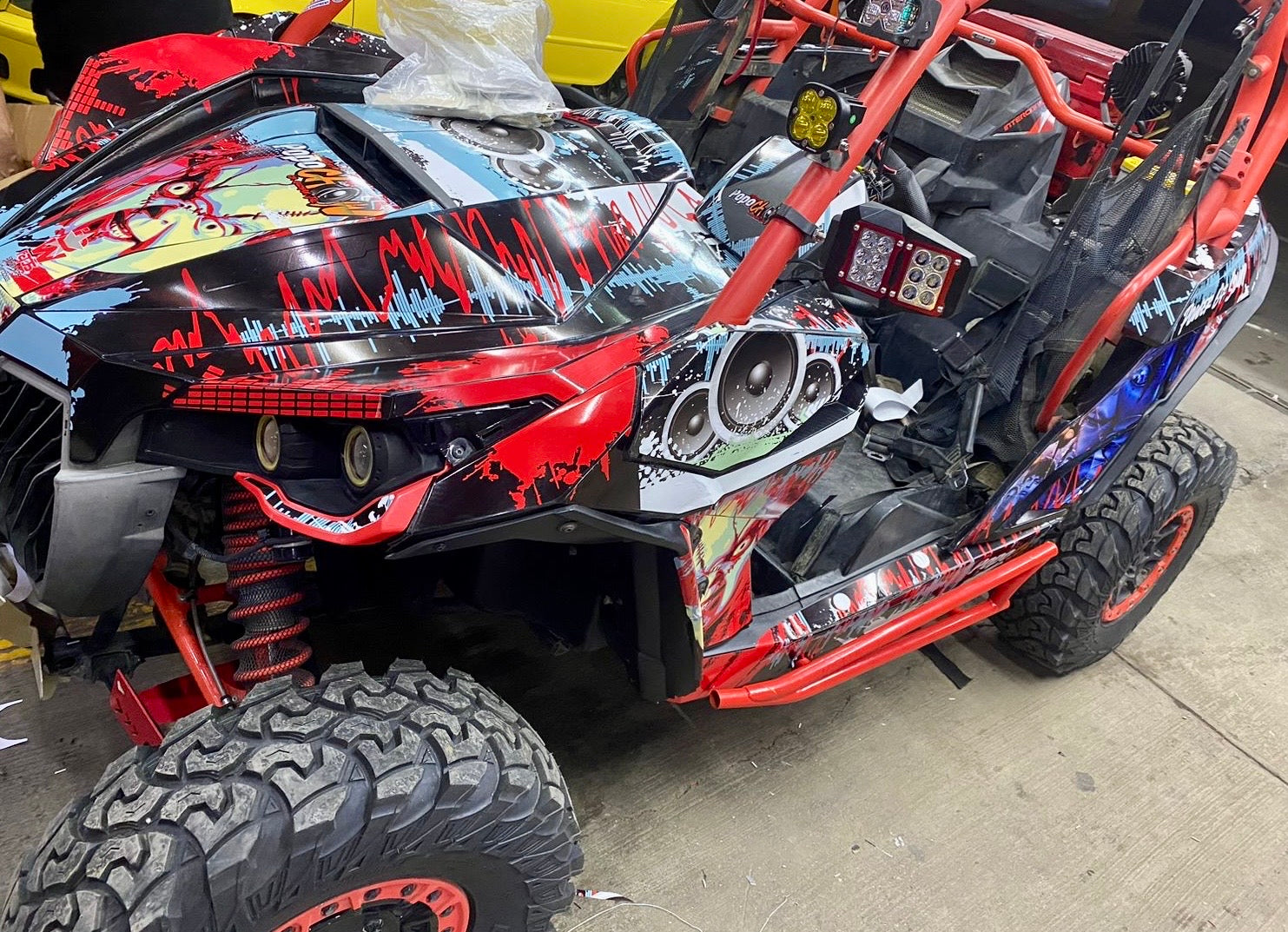CAN AM MAVERICK XXC XC XRS DPS 1000R GEN 1 UTV Graphics Template Vector