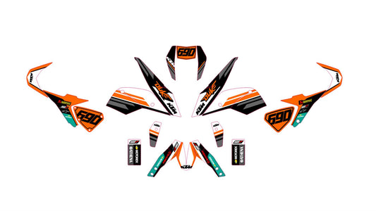 KTM DUKE 690 2012-2018 VECTOR GRAPHICS