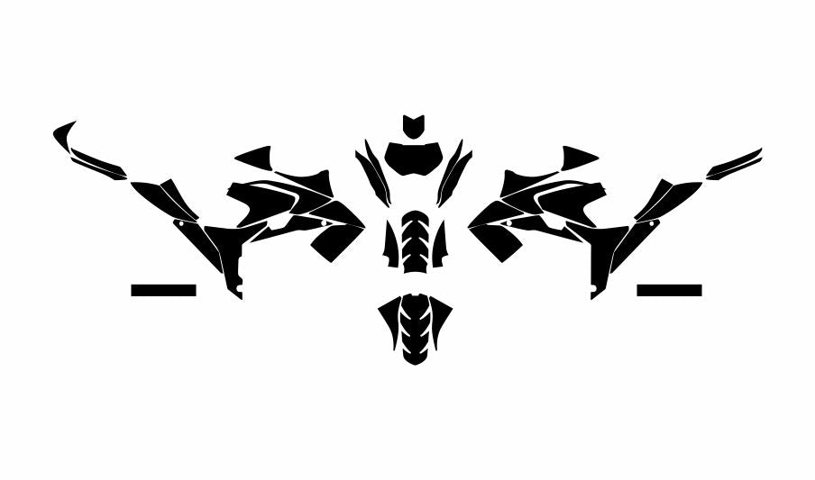 SUZUKI GSX 150 GIXXER Streetbike Graphics Template Vector