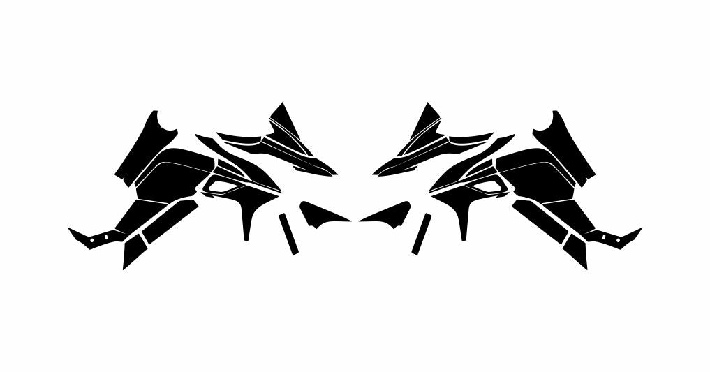 SUZUKI V STROM 650 2017-2020 Streetbike Graphics Template Vector
