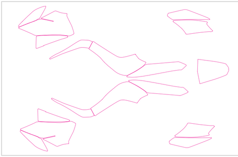 Kawasaki KFX 50 ATV Quad 2009 Graphics Template
