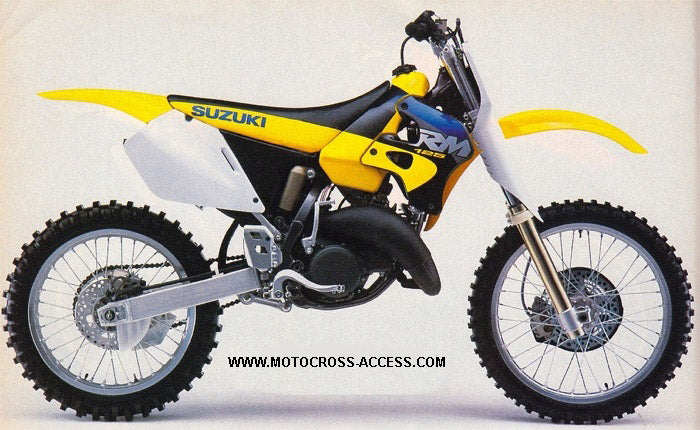 Suzuki RM 125 250 MX Motocross 1996 1997 1998 Graphics Template