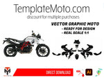 BMW F 700 GS (2013-2017) Graphics Template Vector