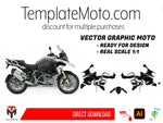 BMW R 1200 GS K25 (2017-2018) Graphics Template Vector