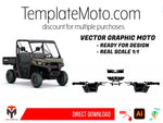 CAN AM DEFENDER (Traxter) Graphics Template Vector