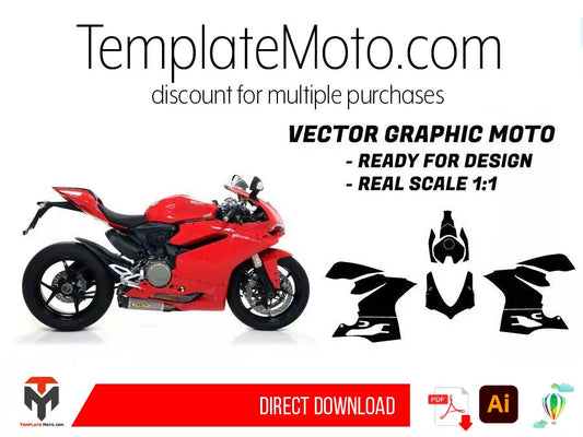 Ducati Panigale 1299 (2015-2017) Graphics Template