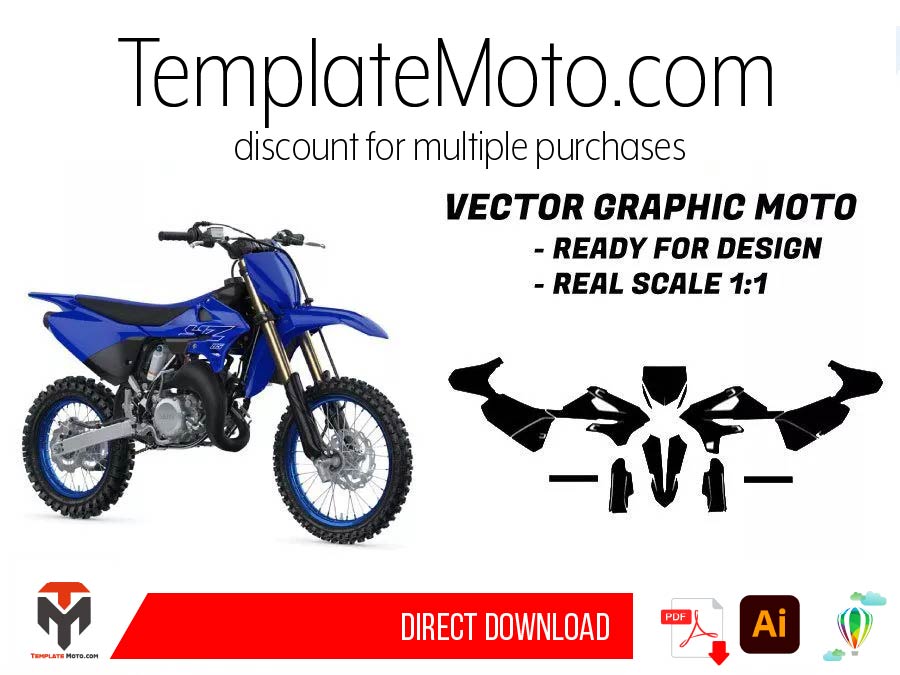 Yamaha 85 YZ (2022) Graphics Template